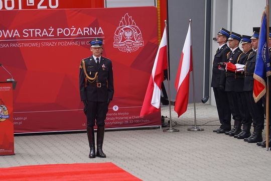 Chełm. Awanse i honory - uroczysta zbiórka chełmskich strażaków [ZDJĘCIA]