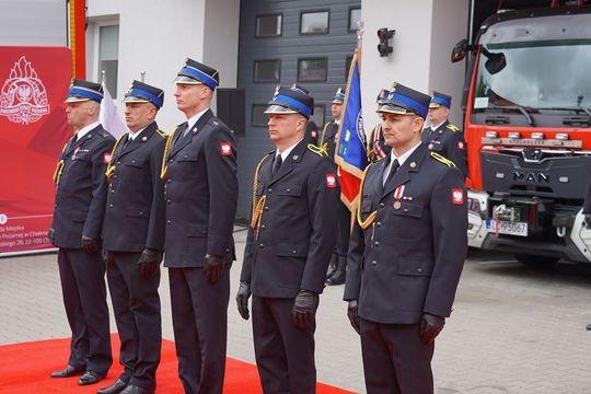 Chełm. Awanse i honory - uroczysta zbiórka chełmskich strażaków [ZDJĘCIA]