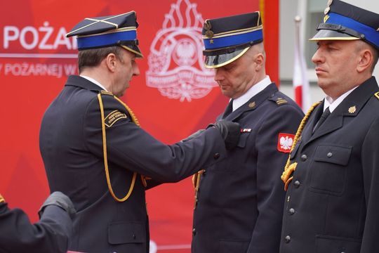 Chełm. Awanse i honory - uroczysta zbiórka chełmskich strażaków [ZDJĘCIA]