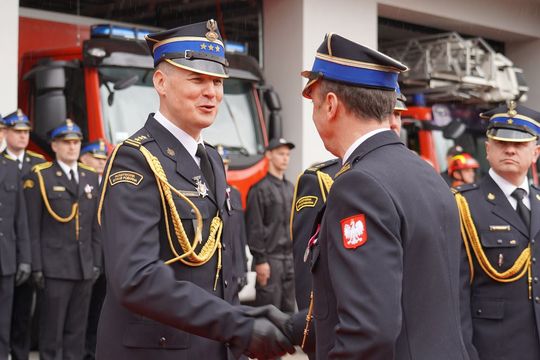Chełm. Awanse i honory - uroczysta zbiórka chełmskich strażaków [ZDJĘCIA]