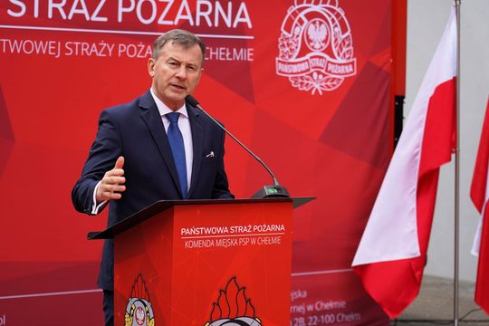 Chełm. Awanse i honory - uroczysta zbiórka chełmskich strażaków [ZDJĘCIA]