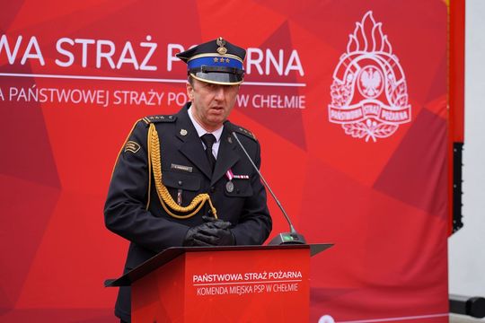 Chełm. Awanse i honory - uroczysta zbiórka chełmskich strażaków [ZDJĘCIA]