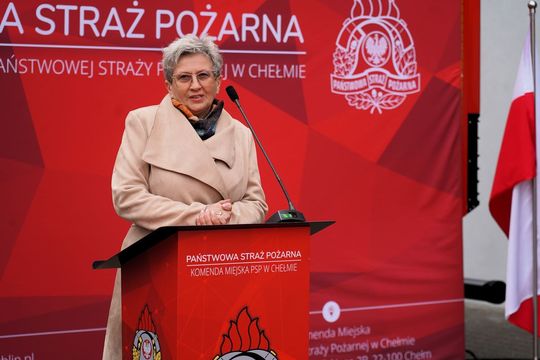 Chełm. Awanse i honory - uroczysta zbiórka chełmskich strażaków [ZDJĘCIA]