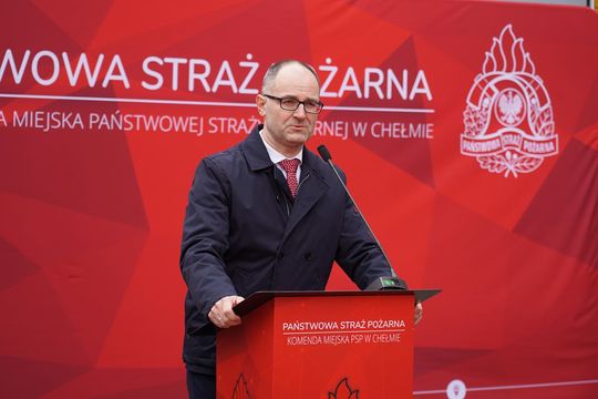 Chełm. Awanse i honory - uroczysta zbiórka chełmskich strażaków [ZDJĘCIA]