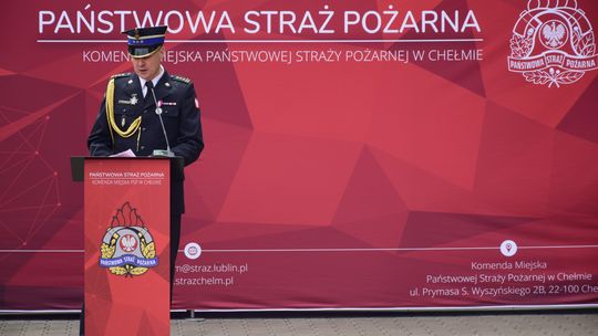 Chełm. Awanse i honory - uroczysta zbiórka chełmskich strażaków [ZDJĘCIA]