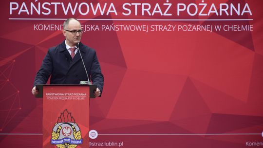 Chełm. Awanse i honory - uroczysta zbiórka chełmskich strażaków [ZDJĘCIA]