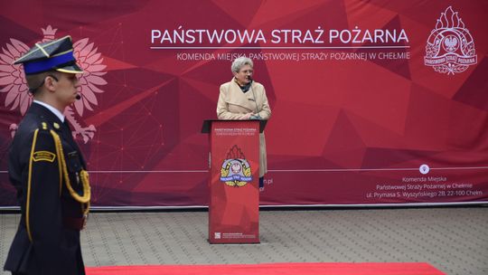 Chełm. Awanse i honory - uroczysta zbiórka chełmskich strażaków [ZDJĘCIA]