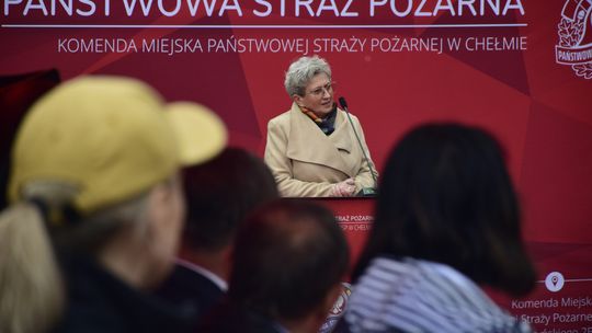 Chełm. Awanse i honory - uroczysta zbiórka chełmskich strażaków [ZDJĘCIA]