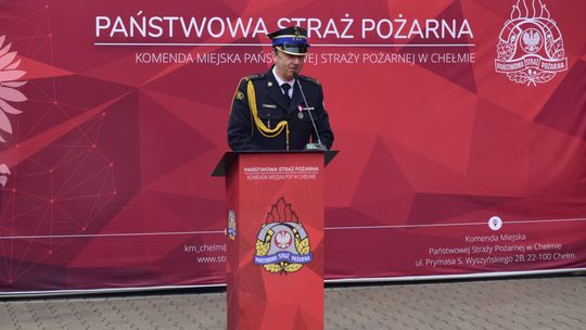 Chełm. Awanse i honory - uroczysta zbiórka chełmskich strażaków [ZDJĘCIA]