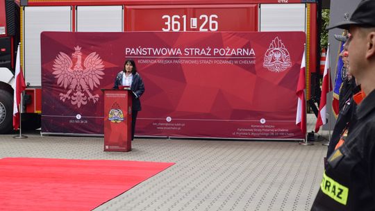 Chełm. Awanse i honory - uroczysta zbiórka chełmskich strażaków [ZDJĘCIA]