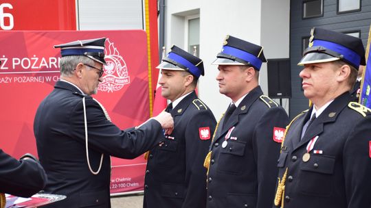 Chełm. Awanse i honory - uroczysta zbiórka chełmskich strażaków [ZDJĘCIA]
