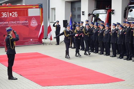 Chełm. Awanse i honory - uroczysta zbiórka chełmskich strażaków [ZDJĘCIA]