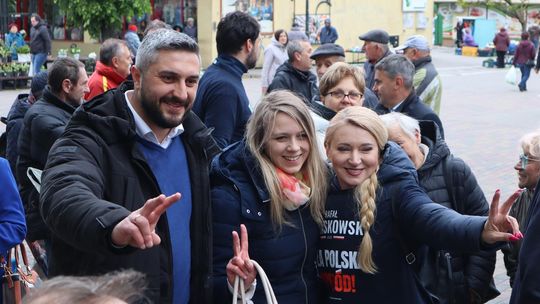 Zamiast Trzaskowskiego Chełm odwiedziła europosłanka Marta Wcisło [GALERIA ZDJĘĆ]