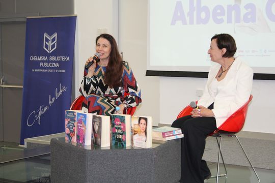 Ałbena Grabowska w Chełmskiej Bibliotece Publicznej [GALERIA ZDJĘĆ]