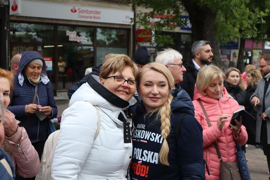 Zamiast Trzaskowskiego Chełm odwiedziła europosłanka Marta Wcisło [GALERIA ZDJĘĆ]