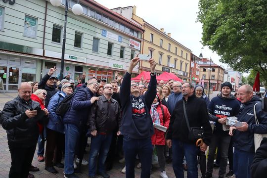 Zamiast Trzaskowskiego Chełm odwiedziła europosłanka Marta Wcisło [GALERIA ZDJĘĆ]