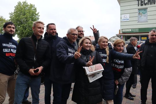 Zamiast Trzaskowskiego Chełm odwiedziła europosłanka Marta Wcisło [GALERIA ZDJĘĆ]