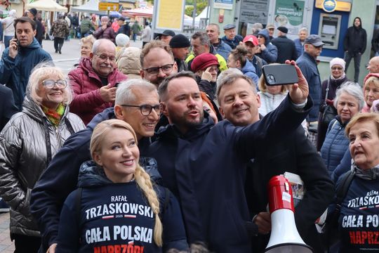 Zamiast Trzaskowskiego Chełm odwiedziła europosłanka Marta Wcisło [GALERIA ZDJĘĆ]