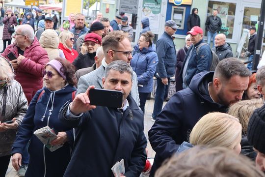 Zamiast Trzaskowskiego Chełm odwiedziła europosłanka Marta Wcisło [GALERIA ZDJĘĆ]