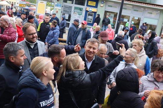 Zamiast Trzaskowskiego Chełm odwiedziła europosłanka Marta Wcisło [GALERIA ZDJĘĆ]