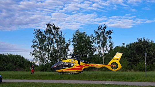 Wędkarz śmigłowcem LPR zabrany do szpitala. Łowił z łódki na Jeziorze Wytyckim [ZDJĘCIA]