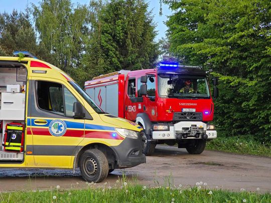 Wędkarz śmigłowcem LPR zabrany do szpitala. Łowił z łódki na Jeziorze Wytyckim [ZDJĘCIA]