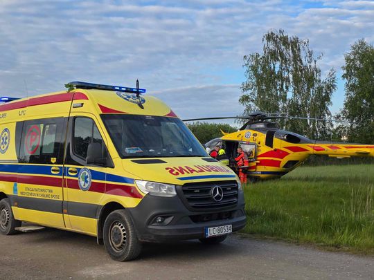 Wędkarz śmigłowcem LPR zabrany do szpitala. Łowił z łódki na Jeziorze Wytyckim [ZDJĘCIA]