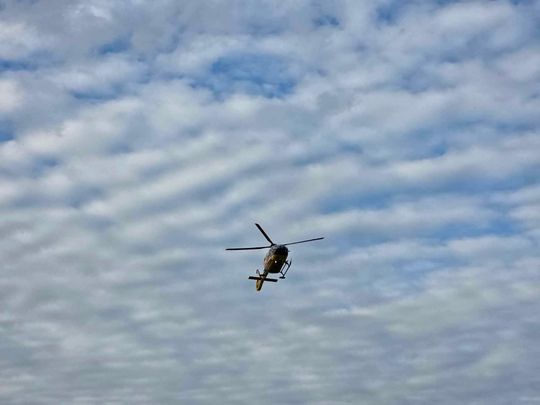 Wędkarz śmigłowcem LPR zabrany do szpitala. Łowił z łódki na Jeziorze Wytyckim [ZDJĘCIA]