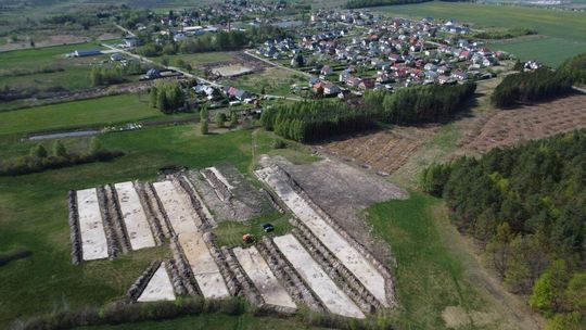 Lokalizacja stanowiska archeologicznego Tarnawatka - Tartak 8 w dolinie rz. Wieprz.