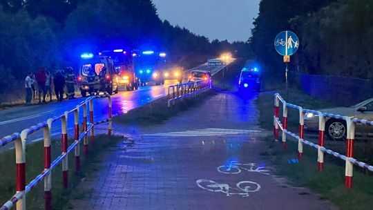 Na trasie Okuninka–Włodawa auto wypadło z drogi [ZDJĘCIA]