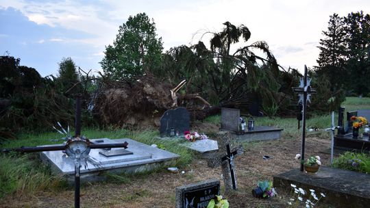 Pow. włodawski. Armagedon w Różańce. Wichura zrywała dachy, powalała drzewa [ZDJĘCIA]