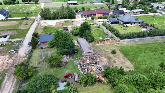 Pow. włodawski. Armagedon w Różańce. Wichura zrywała dachy, powalała drzewa [ZDJĘCIA]