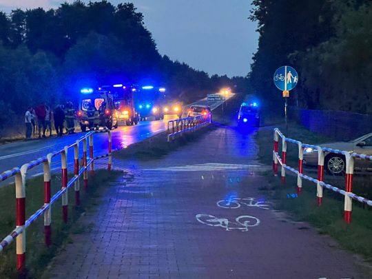 Na trasie Okuninka–Włodawa auto wypadło z drogi [ZDJĘCIA]