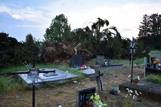 Pow. włodawski. Armagedon w Różańce. Wichura zrywała dachy, powalała drzewa [ZDJĘCIA]