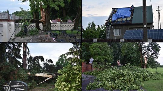 Pow. włodawski. Armagedon w Różańce. Wichura zrywała dachy, powalała drzewa [ZDJĘCIA]