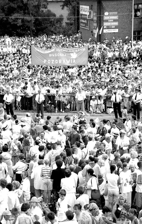 Tak w Zamościu witaliśmy Ojca Świętego Jana Pawła II. Zobacz unikatowe zdjęcia
