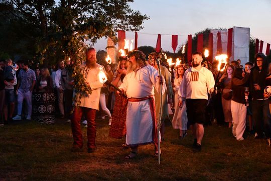 Krasnystaw. XI Palinocka pod Światowidem - magiczna sobótkowa noc nad Wieprzem [GALERIA ZDJĘĆ]