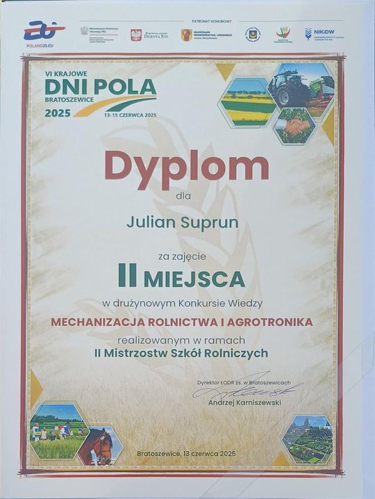 II Mistrzostwa Szkół Rolniczych. VI Krajowe Dni Pola w Bratoszewicach [GALERIA ZDJĘĆ]