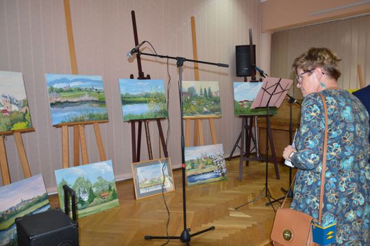 Krasnystaw. Wernisaż wystawy "Pędzlem o Krasnymstawie" [GALERIA ZDJĘĆ]