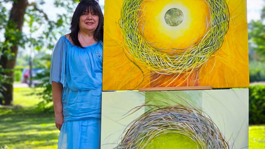 Wernisaż prac poplenerowych „Żółte w zielonym – rzecz o Lubelskim Bursztynie” [GALERIA ZDJĘĆ]