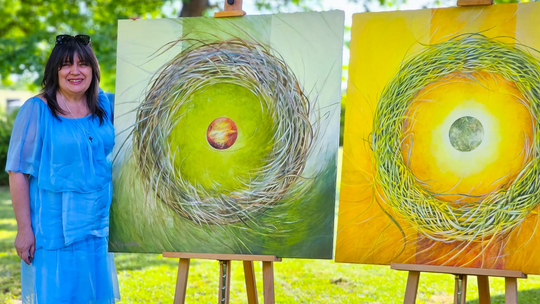 Wernisaż prac poplenerowych „Żółte w zielonym – rzecz o Lubelskim Bursztynie” [GALERIA ZDJĘĆ]