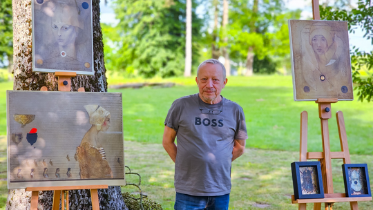 Wernisaż prac poplenerowych „Żółte w zielonym – rzecz o Lubelskim Bursztynie” [GALERIA ZDJĘĆ]