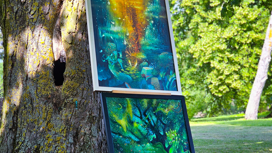 Wernisaż prac poplenerowych „Żółte w zielonym – rzecz o Lubelskim Bursztynie” [GALERIA ZDJĘĆ]