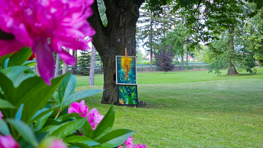 Wernisaż prac poplenerowych „Żółte w zielonym – rzecz o Lubelskim Bursztynie” [GALERIA ZDJĘĆ]