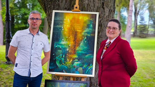 Wernisaż prac poplenerowych „Żółte w zielonym – rzecz o Lubelskim Bursztynie” [GALERIA ZDJĘĆ]