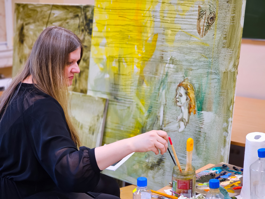 Wernisaż prac poplenerowych „Żółte w zielonym – rzecz o Lubelskim Bursztynie” [GALERIA ZDJĘĆ]