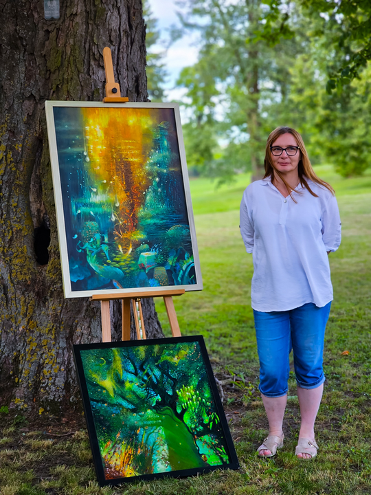 Wernisaż prac poplenerowych „Żółte w zielonym – rzecz o Lubelskim Bursztynie” [GALERIA ZDJĘĆ]