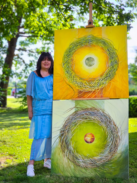 Wernisaż prac poplenerowych „Żółte w zielonym – rzecz o Lubelskim Bursztynie” [GALERIA ZDJĘĆ]