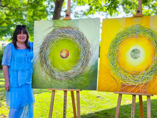 Wernisaż prac poplenerowych „Żółte w zielonym – rzecz o Lubelskim Bursztynie” [GALERIA ZDJĘĆ]