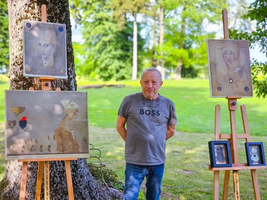 Wernisaż prac poplenerowych „Żółte w zielonym – rzecz o Lubelskim Bursztynie” [GALERIA ZDJĘĆ]
